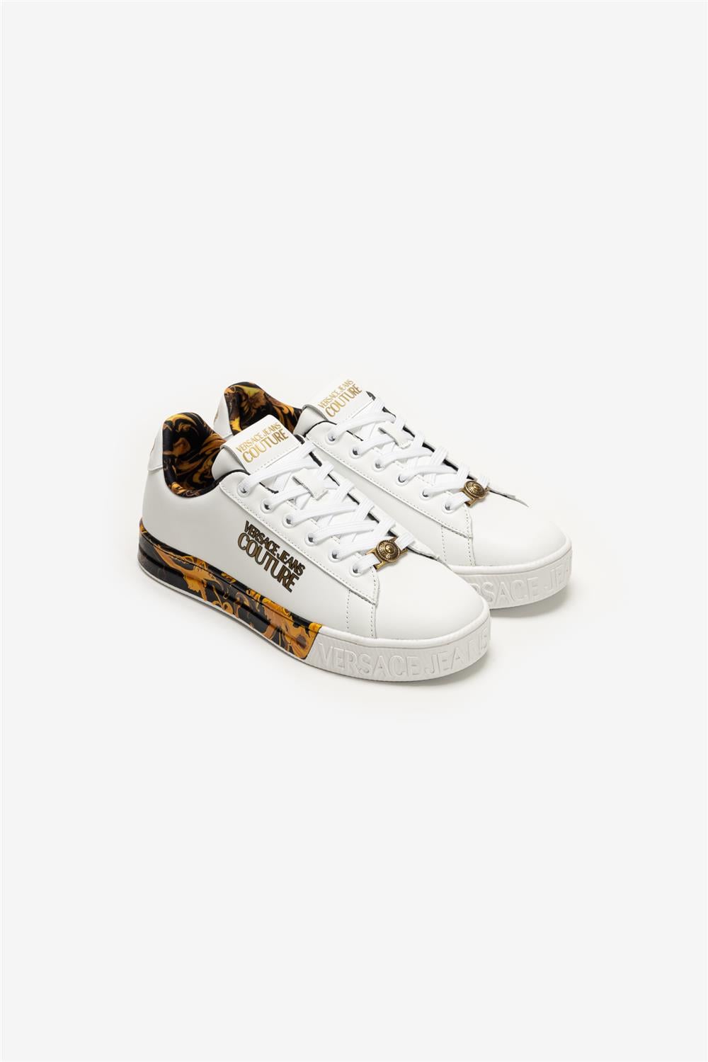 Versace Jeans Couture Leather Printed Outsole Kadın Sneaker