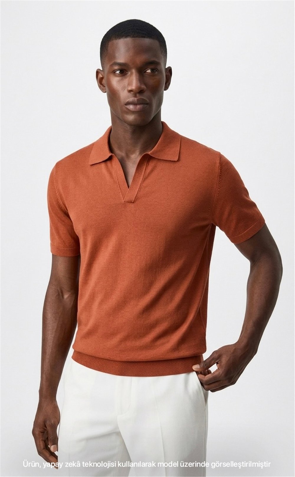 VQUE Erkek Polo Yaka Kısa Kol Rayon Triko