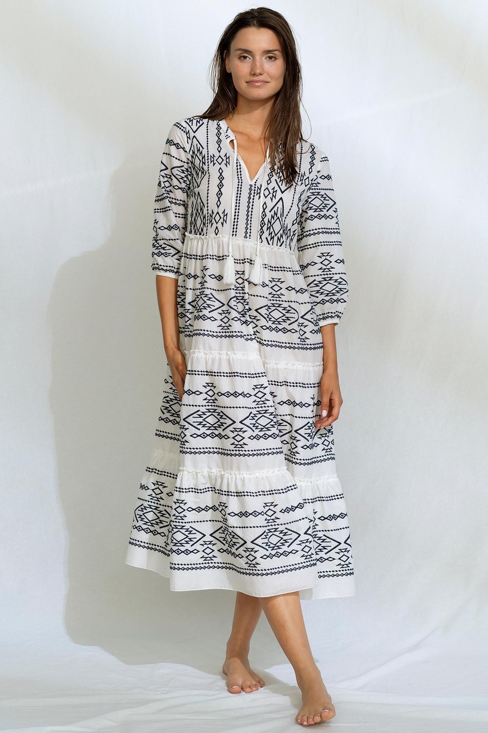 Watercult Makramé Love Elbise Krem