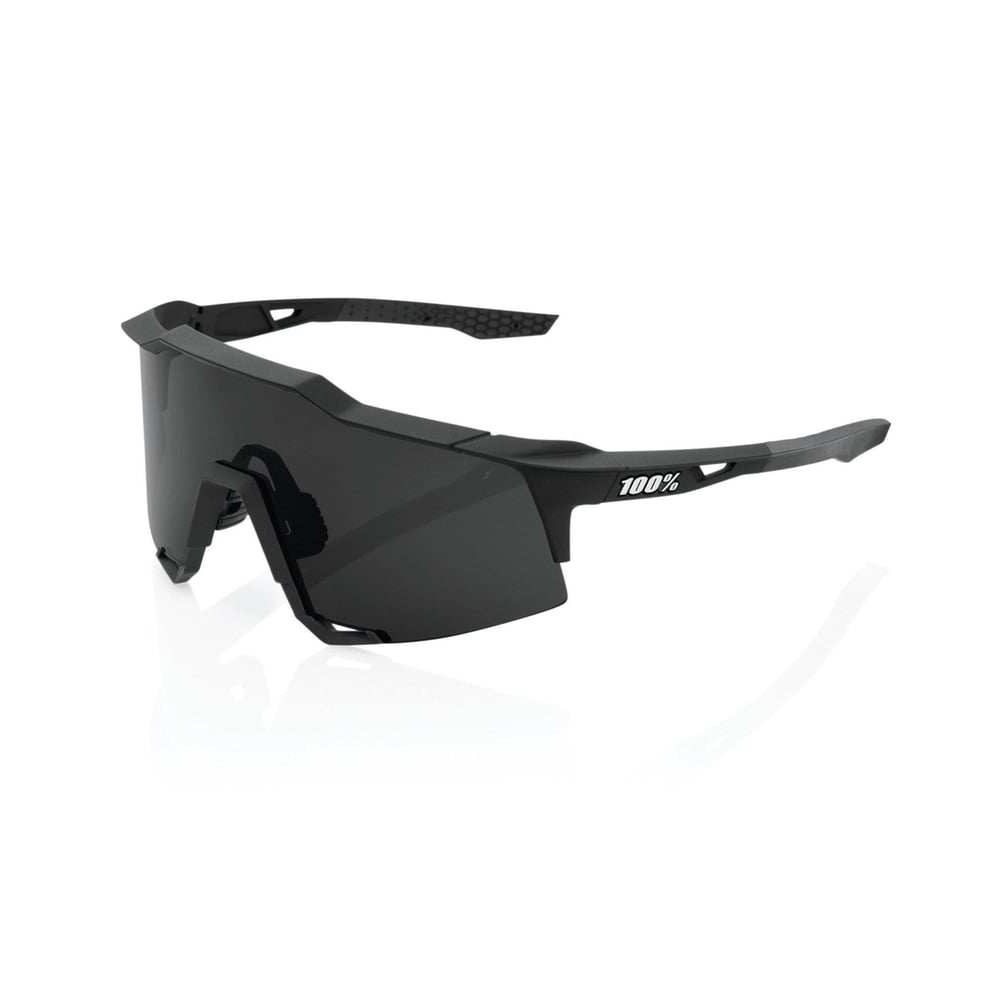 100% Speedcraft - Soft Tact Black - Smoke Lens Gözlük