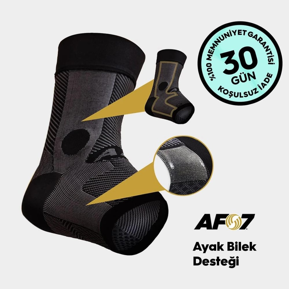 AF7 Ayak Bilek Desteği Siyah