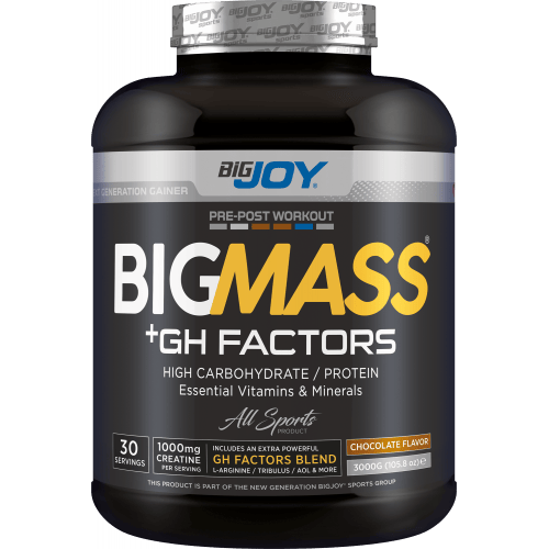 Bigjoy Sports BIGMASS Gainer GH FACTORS Çikolata 3000g