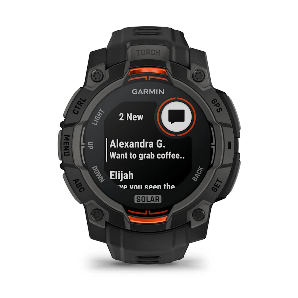 Garmin Instinct 3 – 45 mm, Solar – Siyah
