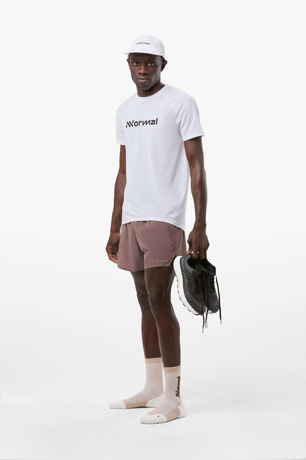 NNormal Race T-Shirt NN Erkek Koşu Tişörtü - Beyaz