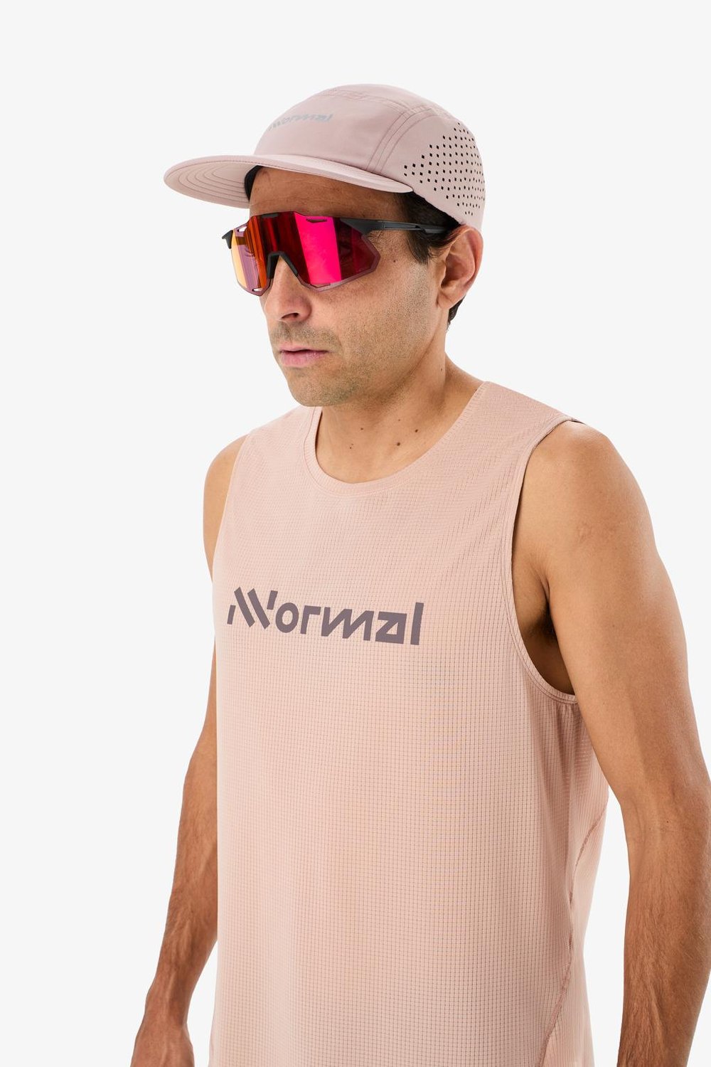 NNormal Race Tank NN Erkek Koşu Atleti - Toz Pembe