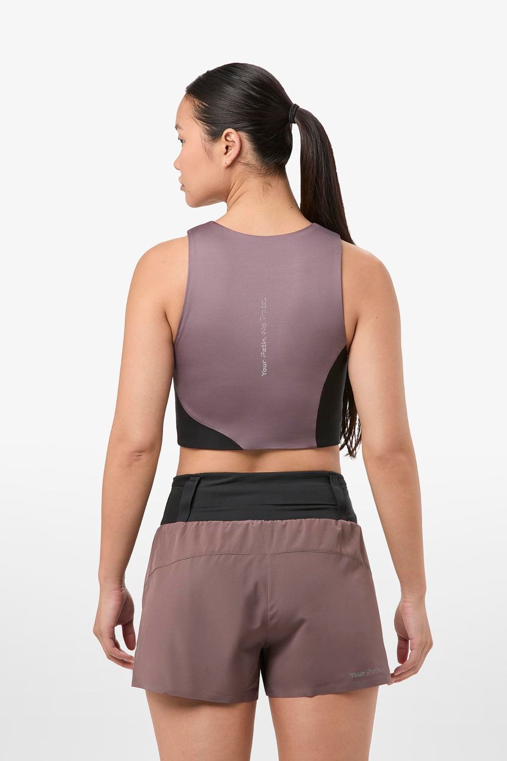 NNormal Trail Cropped Top Kadın Koşu Atleti - Mor