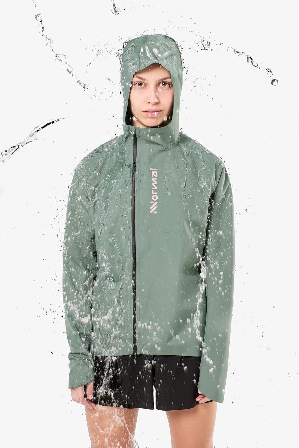 NNormal Trail Rain Kadın Koşu Ceketi - Yeşil
