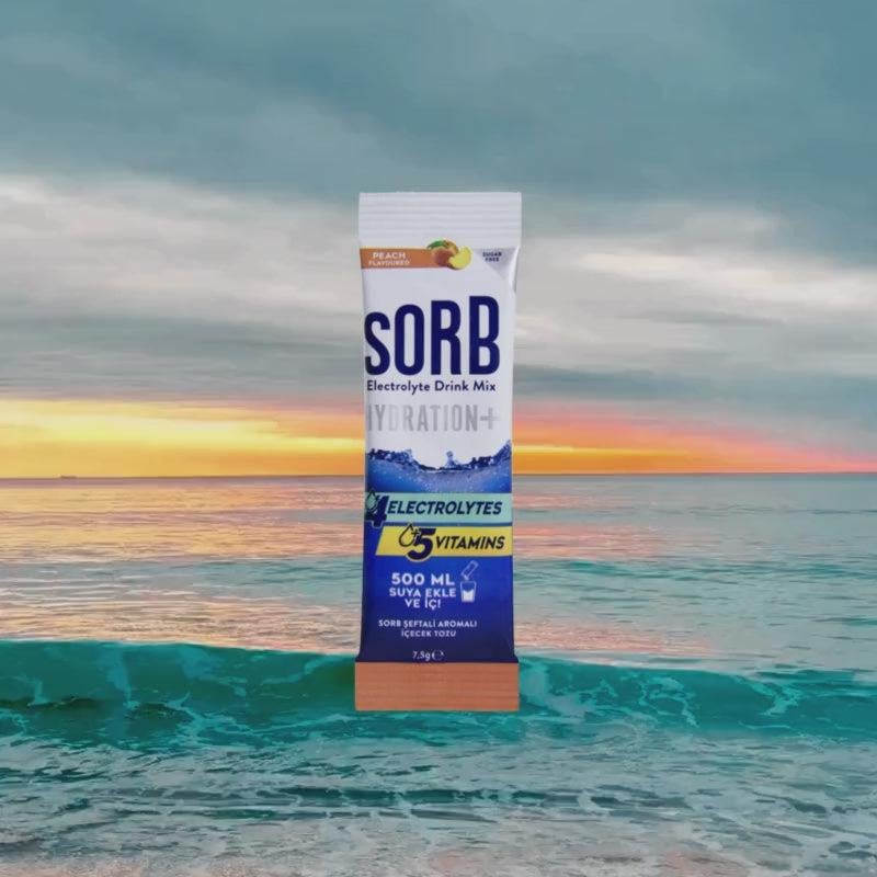 SORB Elektrolit Tozu Peach Sugar-Free Kutu (10 Adet)