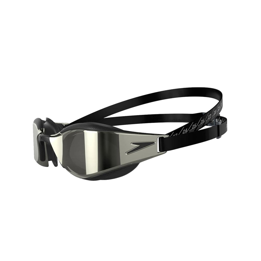 Speedo Fastskin Hyper Elite Mirror Yüzücü Gözlüğü - Siyah/Krom