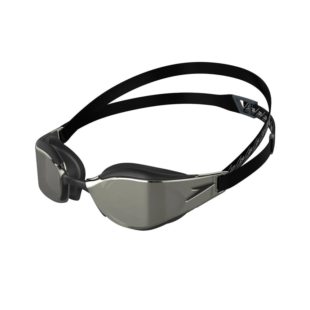 Speedo Fastskin Hyper Elite Mirror Yüzücü Gözlüğü - Siyah/Krom