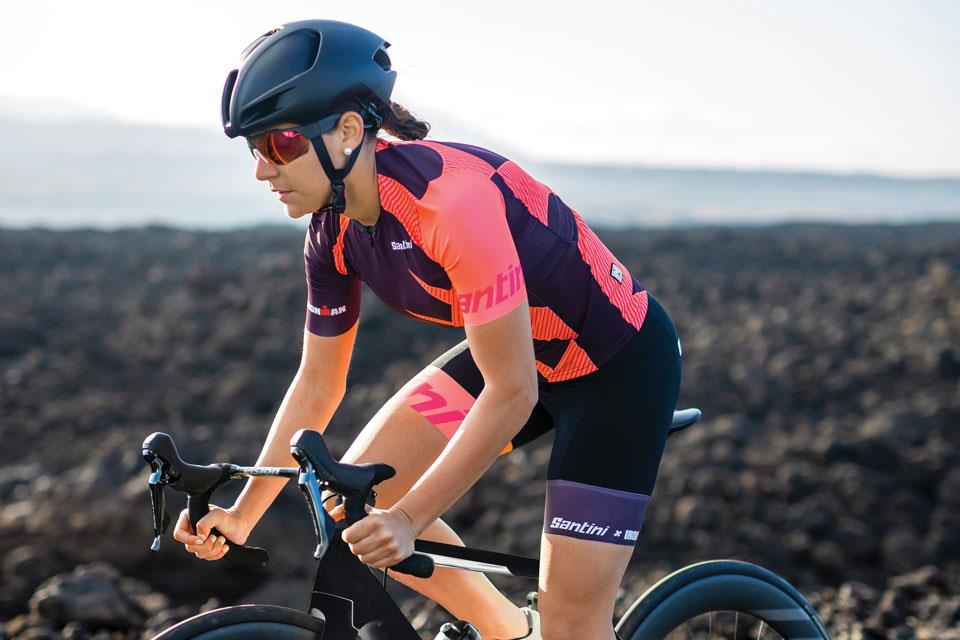 Santini Ironman Sleeved Tritop Kadın Triathlon Üst Forma 9I65SS00CUPIO Water