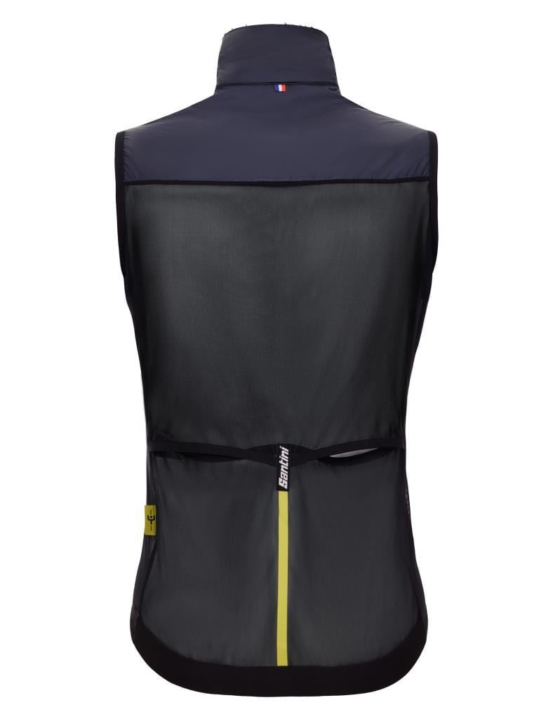 Santini Tour De France Maillot Jaune Özel Seri Erkek Rüzgarlık Yelek MJ54575REDUX