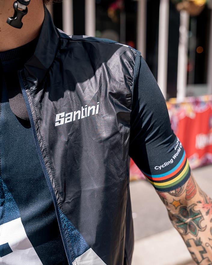 Santini UCI CYCLING WORLD CHAMPIONSHIPS Özel Seri Erkek Rüzgarlık Yelek RE54575CCITY3WCG