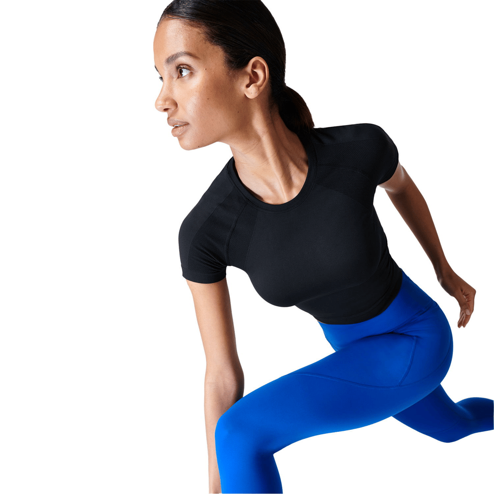 Sweaty Betty Athlete Crop Seamless Workout Koşu Atleti