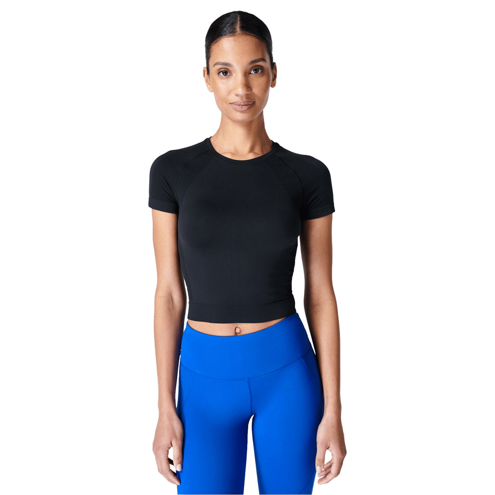 Sweaty Betty Athlete Crop Seamless Workout Koşu Atleti
