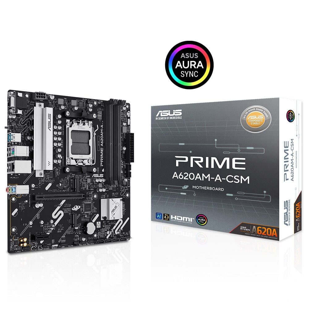 ASUS PRIME A620AM-A-CSM DDR5 7600MHZ(OC) M.2 AM5