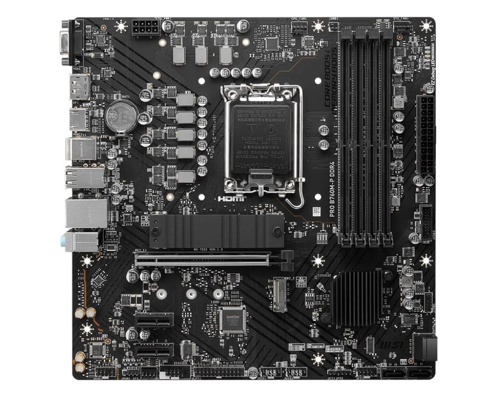 MSI PRO B760M-P DDR4 4800(OC) DDR4 HDMI DP M.2 ATX 1700p 