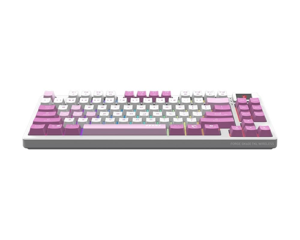 MSI FORGE GK600 TKL W VIOLET TR GAMING KLAVYE