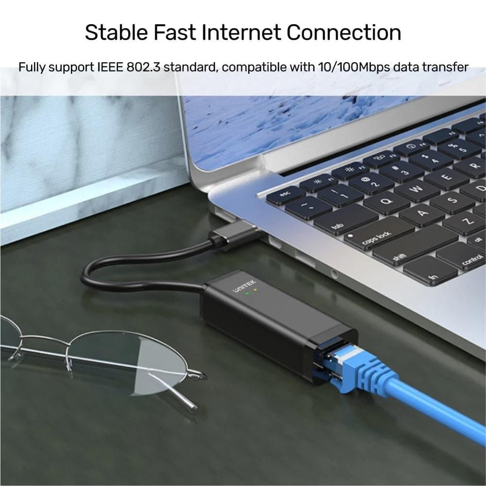 UNITEK USB-A TO MEGABIT ETH. DÖNÜŞTÜRÜCÜ (Y-1468)