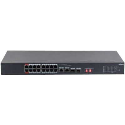 DAHUA S3218-16ET-135 16 PORT 16XFE-2XGE-2XGE/SFP YÖNETİLEMEZ MEGABİT 135W POE SWİTCH