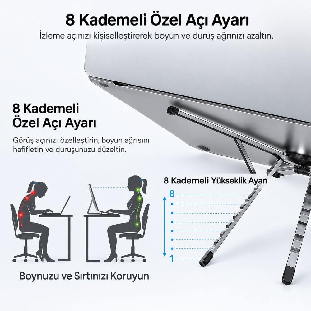 UNITEK TAŞINABİLİR MANYETİK STAND (OT1121AGY01)