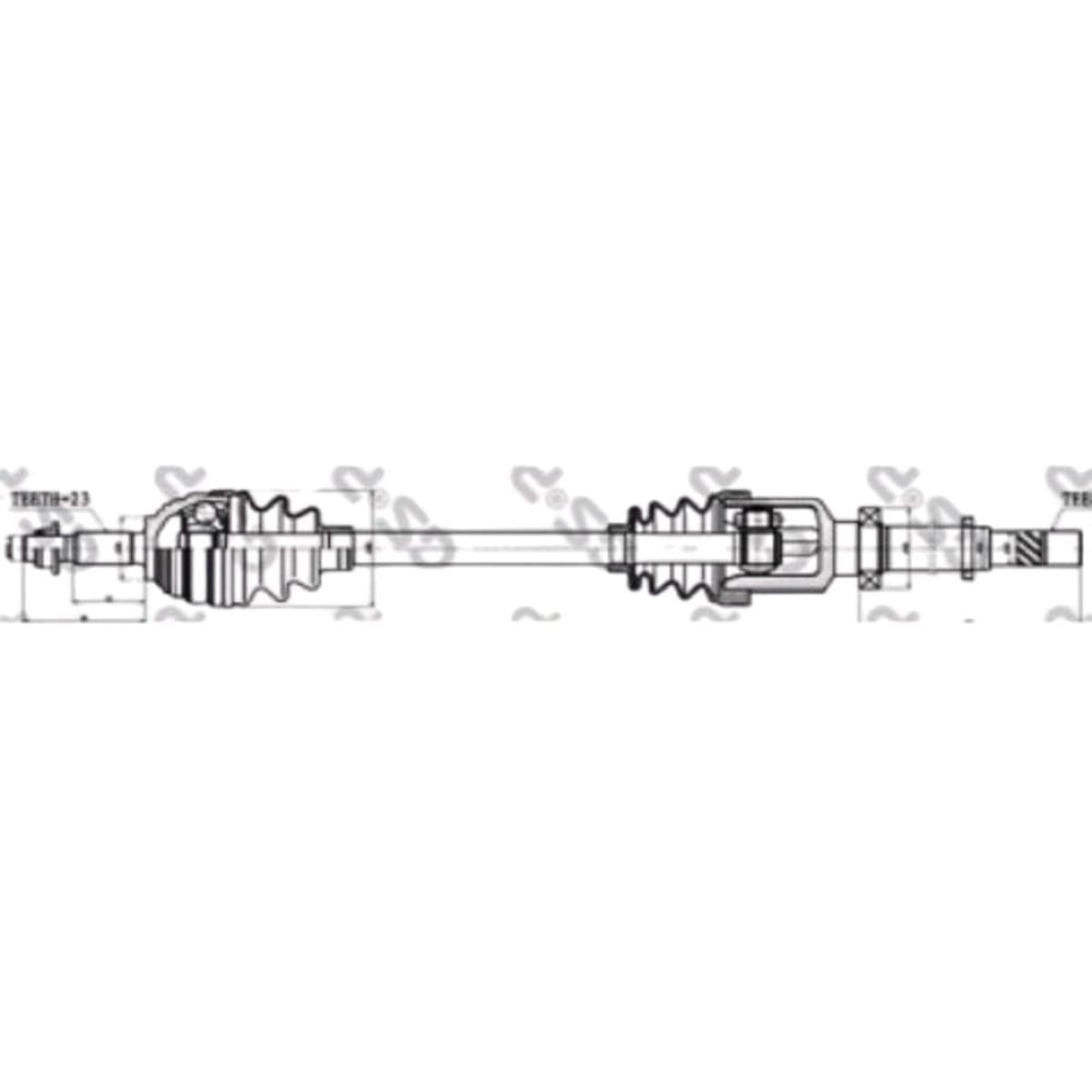 ON AKS KOMPLE SAG LOGAN MCV CLIO III MODUS 1,5DCI (DIS FREZE:23 IC FREZE:26 UZUNLUK:897)