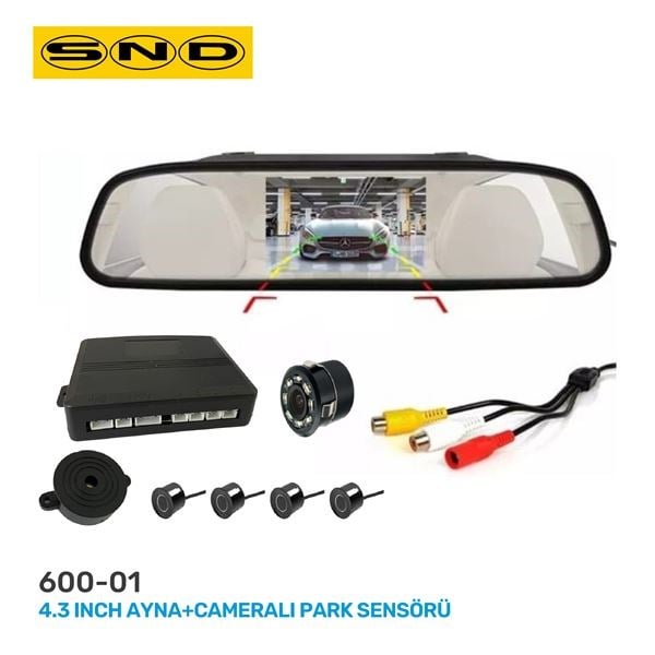 4.3 INCH AYNA+CAMERALI PARK SENSÖRÜ
