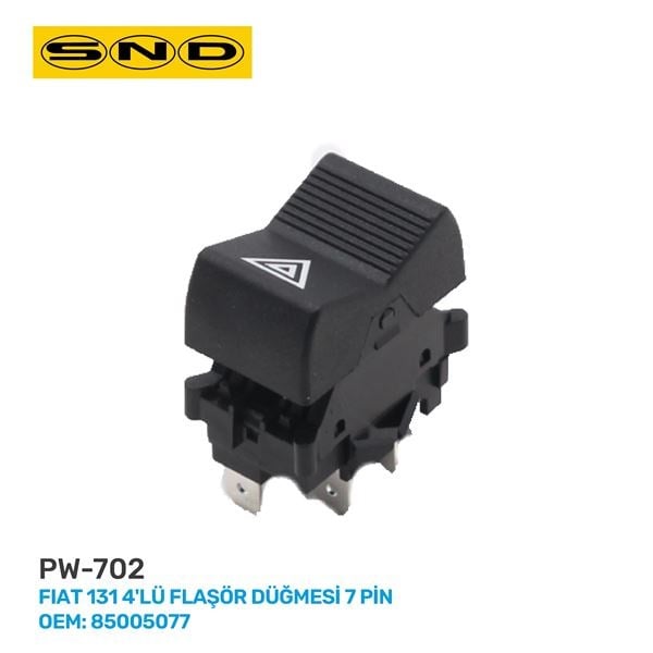 4LÜ FLAŞÖR DÜĞMESİ 7 PİN FIAT 131 OEM: 85005077