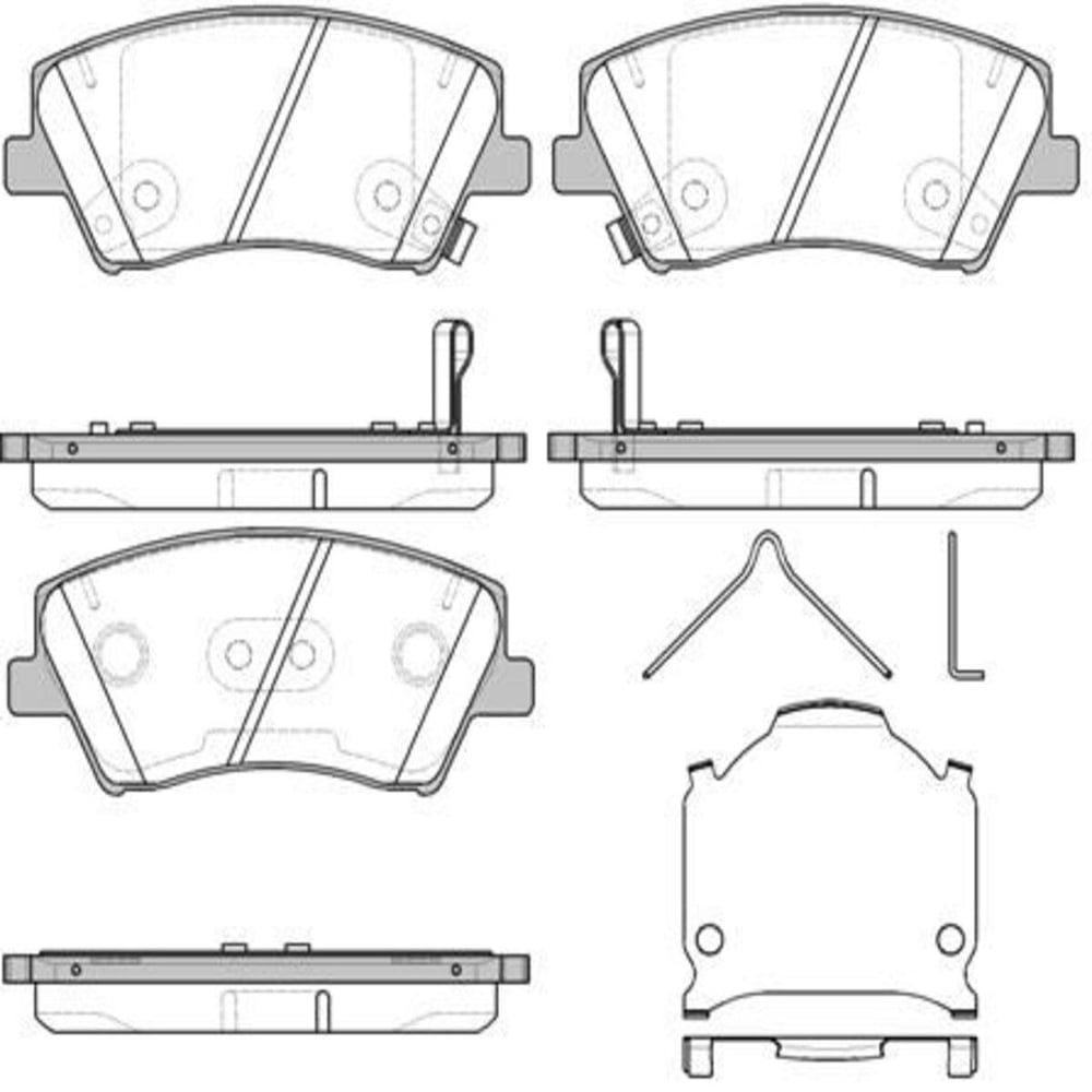 FREN BALATASI ON HYUNDAI ELANTRA 2011-/ ELANTRA 2016-/ I30 2011-/ SANTAFE 13-/ KIA OPTIMA 2012-/ CERATO 2015-/ CEED 12-/ CARENS 12-/