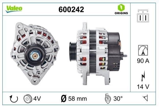 ALTERNATÖR HYUNDAI ACCENT 1.5/1.6 00-02, COUPE ELA