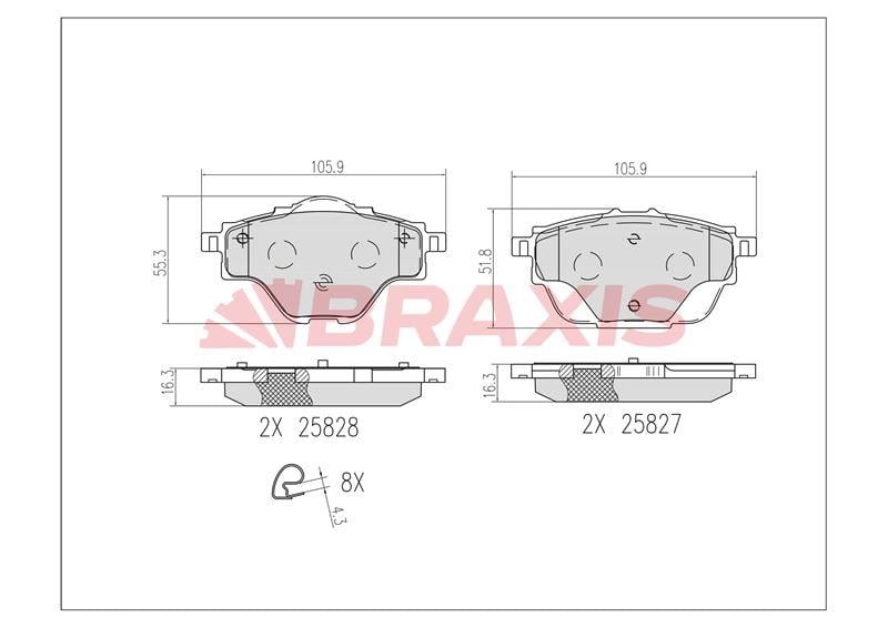 ARKA FREN BALATASI 3008 II-308 II-5008 II-508 II-C4 GRAND PICASSO II-C5 AIRCROSS-DS7-GRANDLAND X 13> DISK CAPI : 290MM