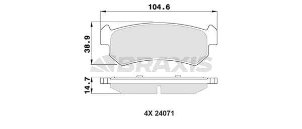 ARKA FREN BALATASI LACETTI 04 07 / NUBIRA 03 07