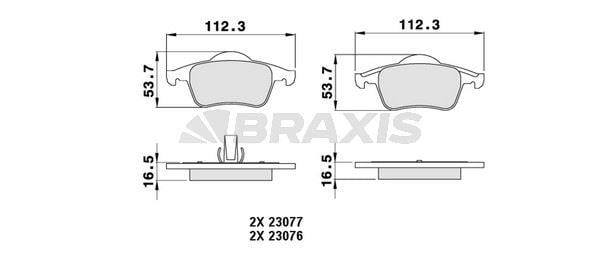 ARKA FREN BALATASI S60 00>10 S70 97>00 S80 98> V70 97>07 XC70 00>