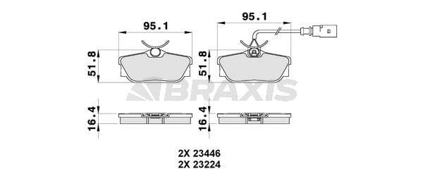 ARKA FREN BALATASI SEAT SHARAN TRANSP FORD GALA GALAXY 00>