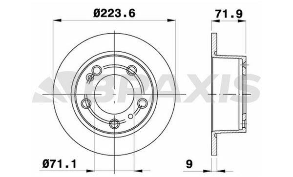 ARKA FREN DISK AYNASI CITROEN XM SERIE 1 2.0 3.0I 91 00 2.0T 94 96 3.0 91 98 2.1D 89 00 2.1DT12 94 0