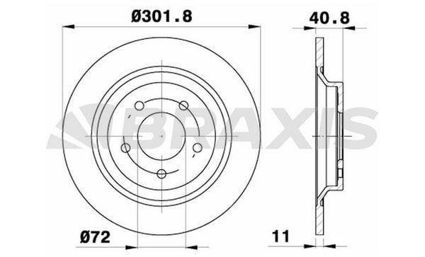ARKA FREN DISK AYNASI MAZDA 5 CR19 1.8 / 2.0 / 2.0CD 05 16 JANT
