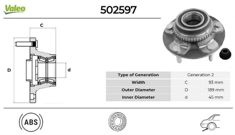 ARKA TEKERLEK PORYASI SET FORD TRANSİT 280 2.0 2000>2003