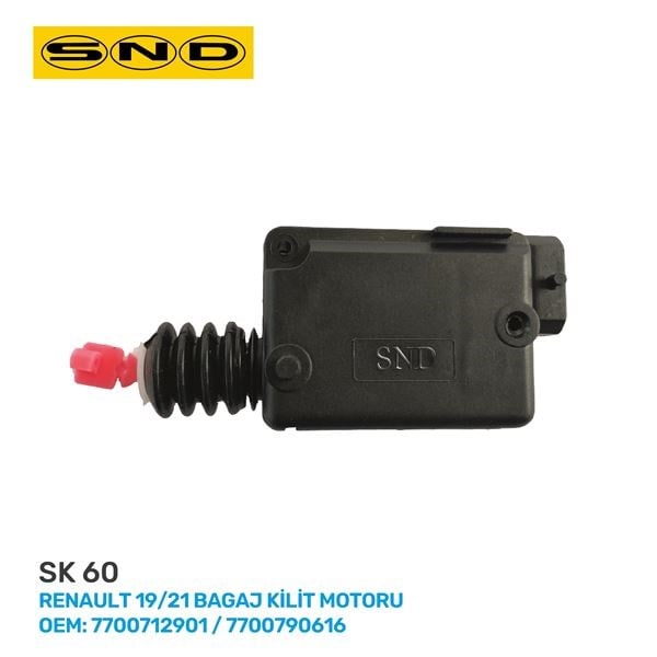 BAGAJ KİLİT MOTORU RENAULT 19 21 OEM: 7700712901 7700790616