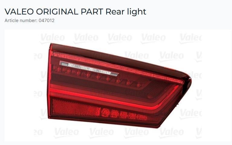 BAGAJ STOP SOL AUDI A6 LED BOYALI
