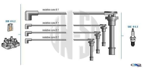 BUJI KABLOSU 7876 CIVIC 1.4 1.5 1.6 16V ROVER