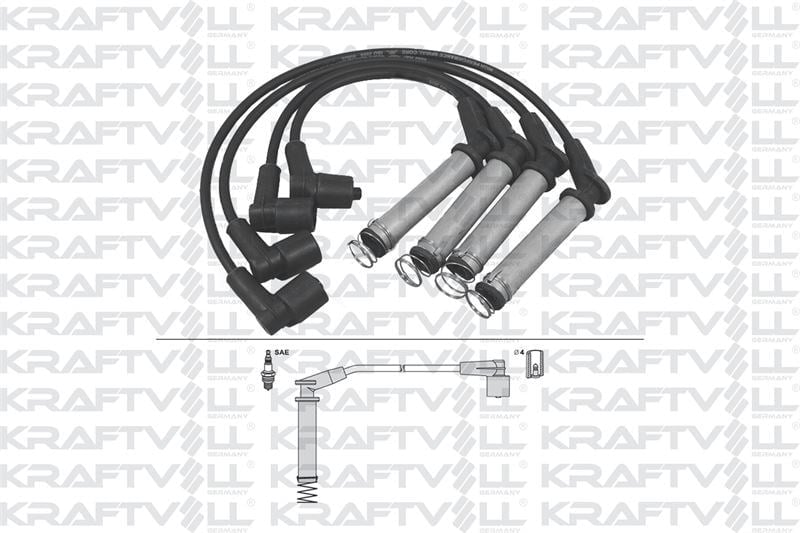 BUJI KABLOSU ASTRA F 1,4/1,6 8V - CORSA B 1,2/1,4 8V - VECTRA A 1,6 8V (SILIKON KABLO)