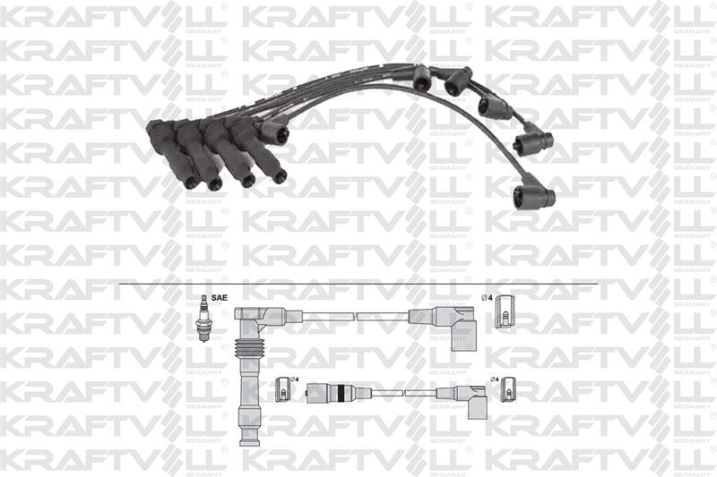 BUJI KABLOSU ASTRA F 2,0 16V 91>98 VECTRA A 2,0 16V 88>95 (SILIKON KABLO)