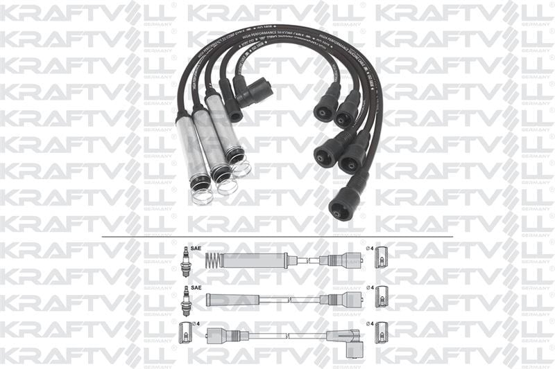 BUJI KABLOSU ASTRA F-KADETT E 1,8/2,0 8V 92-98 (SILIKON KABLO)