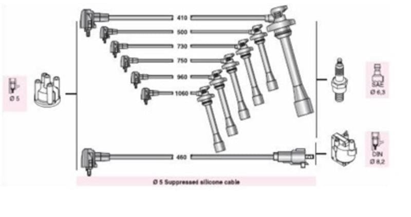 BUJI KABLOSU LAND CRUISER90 3.4I 24V 5VZ FE (ATY272)