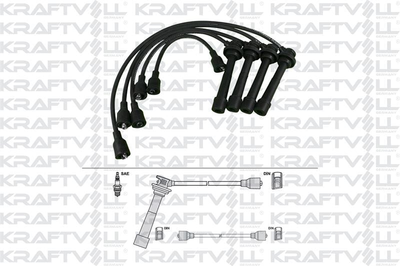 BUJI KABLOSU SUZUKI SWIFT 1.6 16V 92-96 - VITARA 1.6 16V 88-99 (SILIKON KABLO)