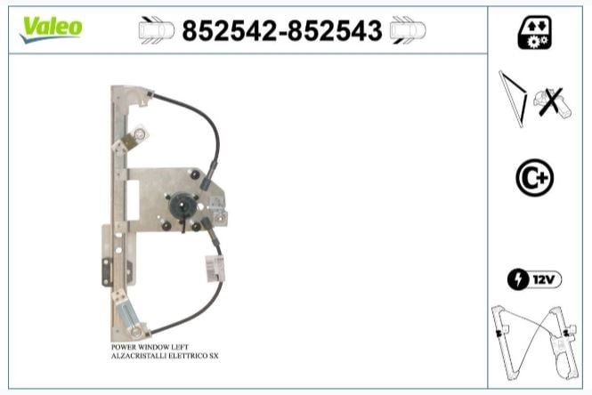 CAM MEKANİZMASI ARKA SAĞ OPEL ASTRA J
