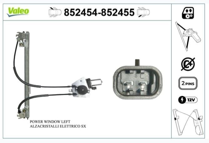 CAM MEKANİZMASI ARKA SAĞ PEUGEOT 306