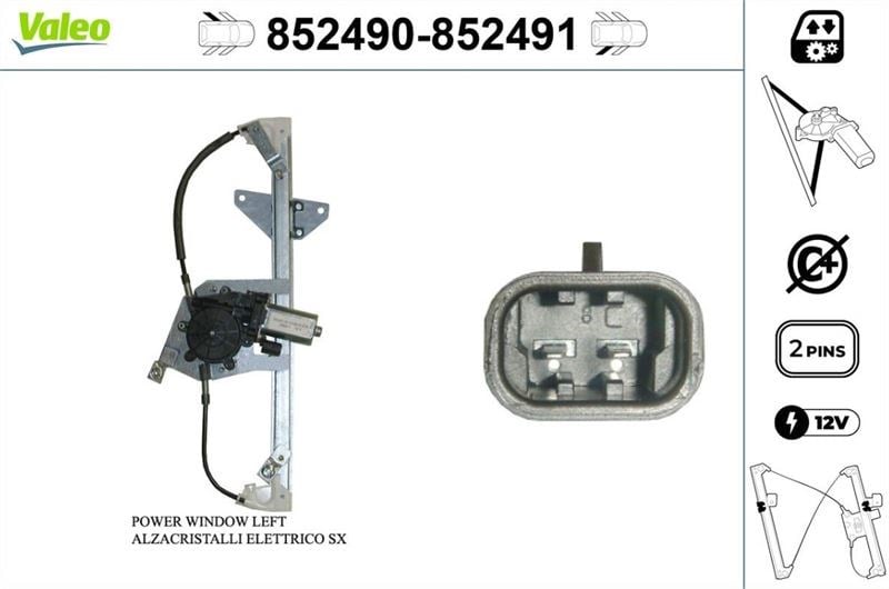 CAM MEKANİZMASI ARKA SAĞ SAAB 9-3 YS3F