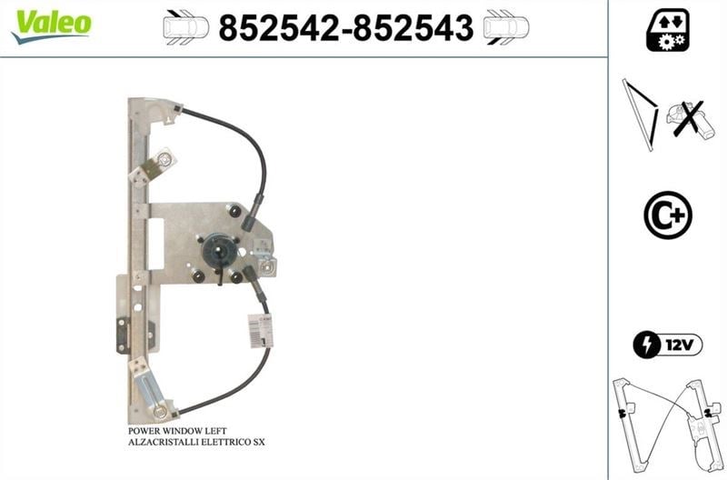 CAM MEKANİZMASI ARKA SOL OPEL ASTRA J