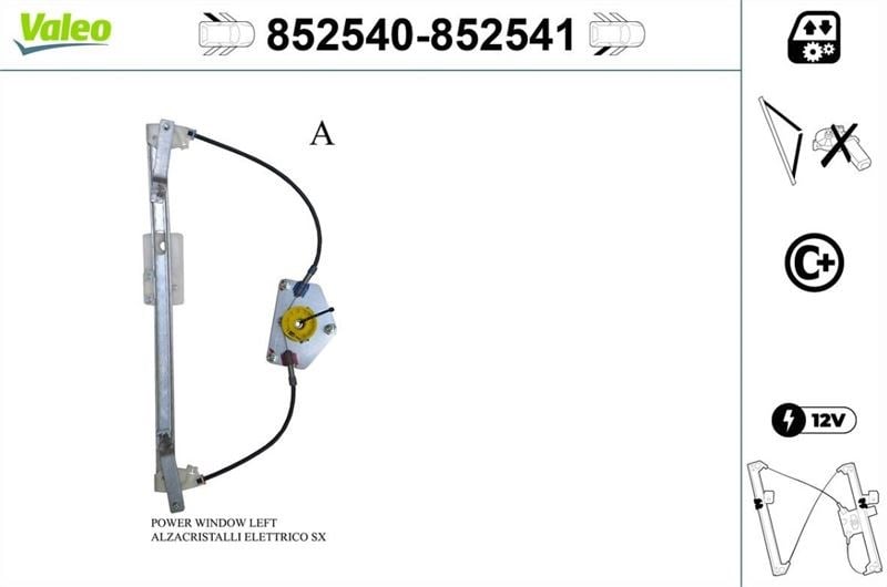 CAM MEKANİZMASI ARKA SOL SKODA OCTAVİA